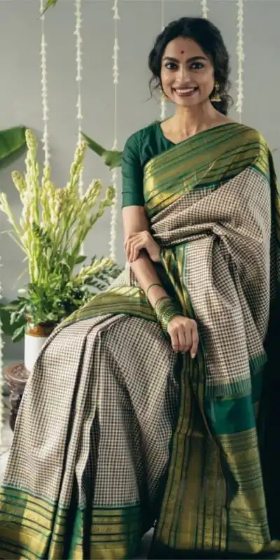 KPR 247 Green Color Soft Lichi Silk Saree with Lace Border & Lace Work. Best Price ₹1499. Delivery 4-6 Working Days. Shop now. | Creative Sarees, Embroidered Sarees, Bollywood Sarees, Designer Sarees, Ethnic Saree, Modern Digital sarees, Party Wear Sarees, Sarees