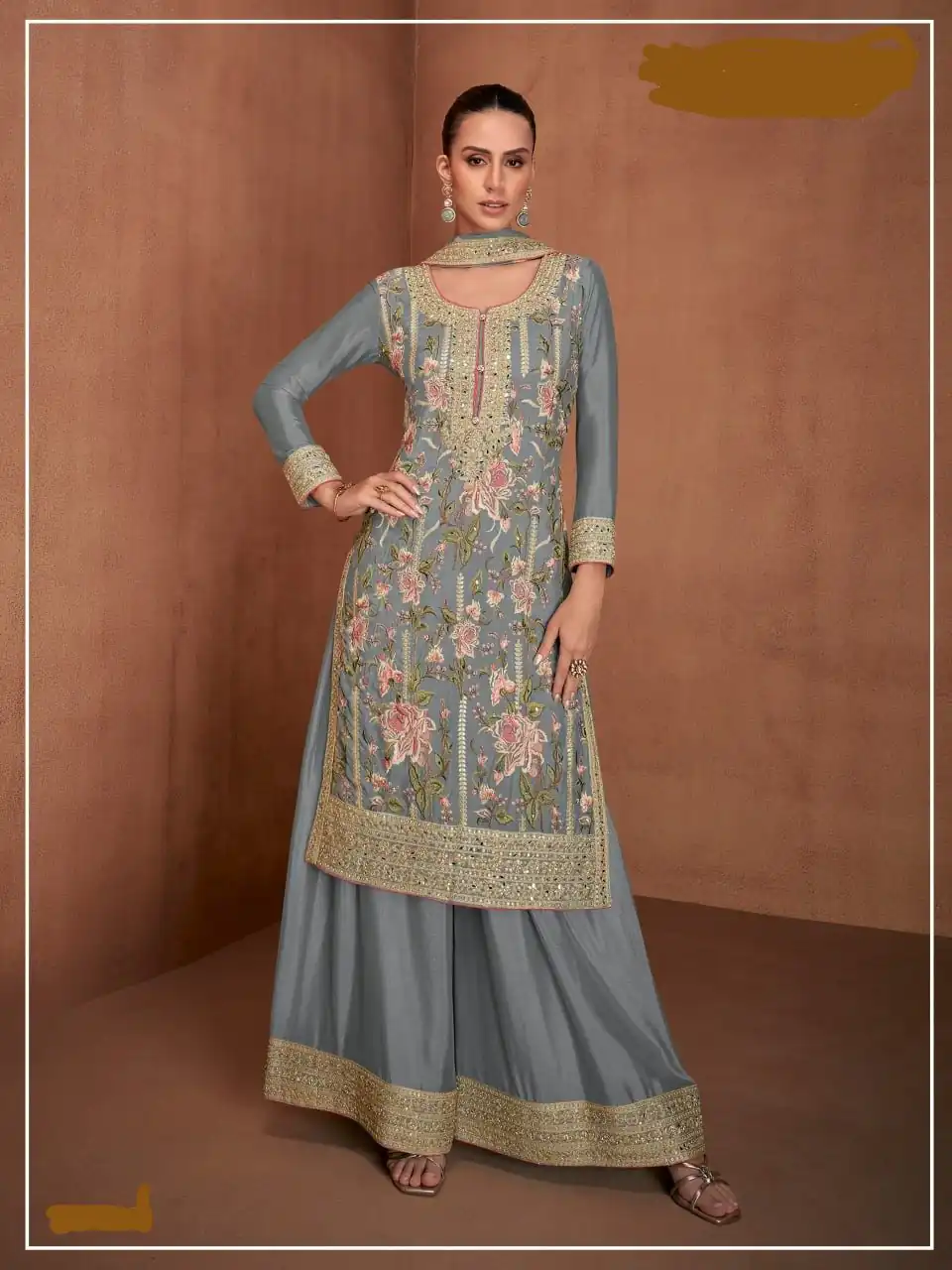 FC 7478 Grey in Chinon Embroidery Work Salwar Suit . Special Price ₹3099. Wedding, Party, Festive, Events, Delivery 4-6 Working Days. Shop now. | Casual Suits, Jump Suits, Tops & Bottoms, Track Suits, Trendy Wear, Creative suits, Designer Suits, Palazzo Suits, Party Wear Suits, Patiala Suits, Salwar suit, Straight Suits