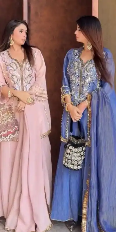 BE 428 Lavender Chinon Salwar Suit with Lace Work & Embroidery Work. Get it for ₹1999. Delivery 4-6 Working Days. Shop now. | Casual Suits, Jump Suits, Tops & Bottoms, Track Suits, Trendy Wear, Creative suits, Designer Suits, Palazzo Suits, Party Wear Suits, Patiala Suits, Salwar suit, Straight Suits