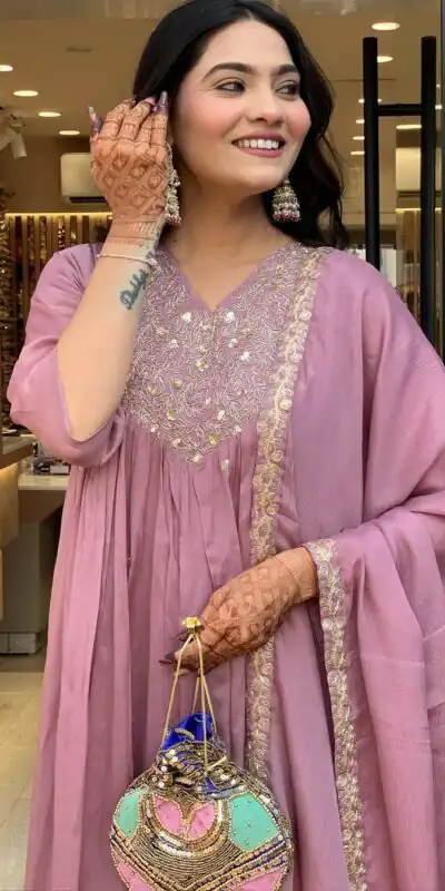 MF 819 Lavender Color Cotton Silk Salwar Suit with Mirror Work. Affordable Price ₹1699. Delivery 4-6 Working Days. Shop now. | Casual Suits, Jump Suits, Creative suits, Designer Suits, Palazzo Suits, Party Wear Suits, Patiala Suits, Salwar suit, Straight Suits