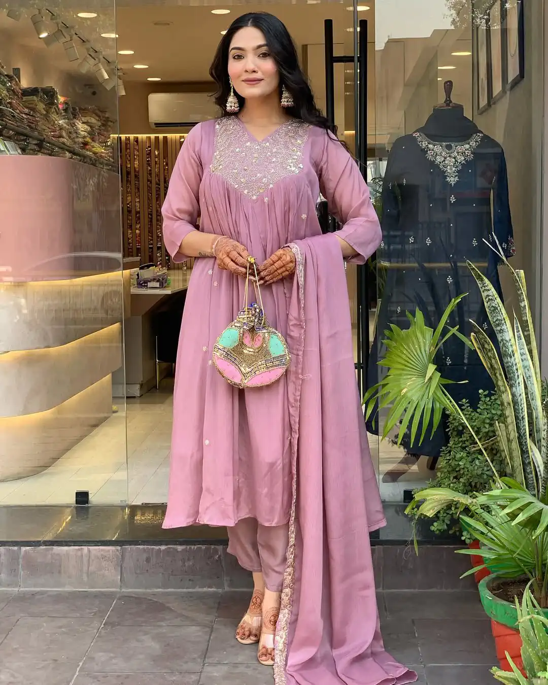 MF 819 Lavender Color Cotton Silk Salwar Suit with Mirror Work. Affordable Price ₹1699. Delivery 4-6 Working Days. Shop now. | Casual Suits, Jump Suits, Creative suits, Designer Suits, Palazzo Suits, Party Wear Suits, Patiala Suits, Salwar suit, Straight Suits