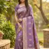 MB 9 Lavender Color Satin Silk Saree with Lace Work & Zari Work. Exclusive Offer ₹2149. Delivery 4-6 Working Days. Shop now. | Creative Sarees, Embroidered Sarees, Bollywood Sarees, Designer Sarees, Ethnic Saree, Modern Digital sarees, Party Wear Sarees, Sarees
