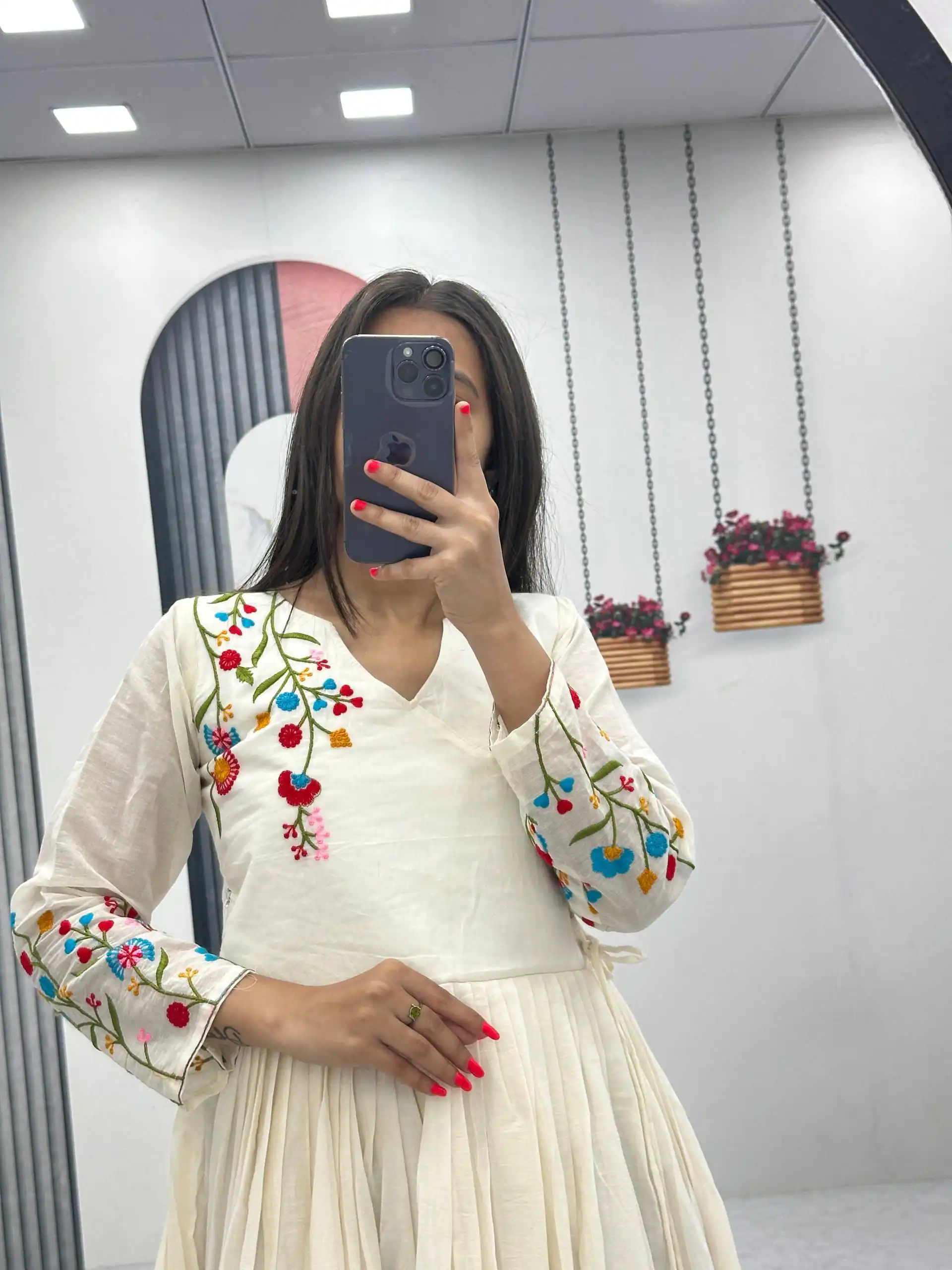 PC 526 Lavender Soft Cotton Gown with Embroidery Work. Wedding, Party, Festive, Events, Best Price ₹1749. Delivery 4-6 Working Days. Shop now. | Bollywood Gowns, Creative Gowns, Designer Gowns, Embroidered Gowns, Gowns, Party Wear Gowns