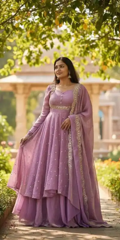 MF 1010 Lavender Vichitra Silk Salwar Suit with Zari Work & Embroidery Work. Now at just ₹1769. Delivery 4-6 Working Days. Shop now. | Casual Suits, Jump Suits, Tops & Bottoms, Track Suits, Trendy Wear, Creative suits, Designer Suits, Palazzo Suits, Party Wear Suits, Patiala Suits, Salwar suit, Straight Suits