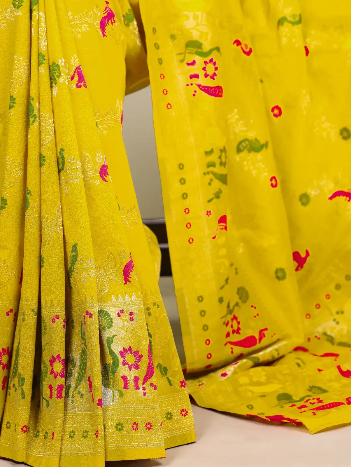 YNF 7907 Lemon Yellow Nylon Weaving Work Saree Perfect for Wedding, Party, Baby Shower, Holi, Ethnic Day – Available at ₹2149 only. Delivery 4-6 Working Da | Creative Sarees, Embroidered Sarees, Bollywood Sarees, Designer Sarees, Ethnic Saree, Modern Digital sarees, Party Wear Sarees, Sarees