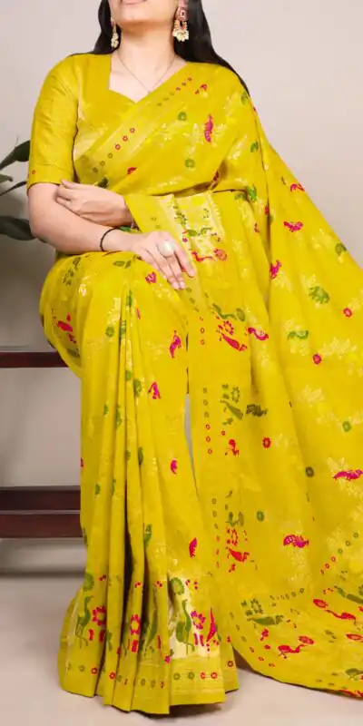 YNF 7907 Lemon Yellow Nylon Weaving Work Saree Perfect for Wedding, Party, Baby Shower, Holi, Ethnic Day – Available at ₹2149 only. Delivery 4-6 Working Da | Creative Sarees, Embroidered Sarees, Bollywood Sarees, Designer Sarees, Ethnic Saree, Modern Digital sarees, Party Wear Sarees, Sarees