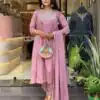MF 818 Light Lavender Color Cotton Silk Salwar Suit with Mirror Work. Introductory Price ₹1699. Delivery 4-6 Working Days. Shop now. | Casual Suits, Jump Suits, Creative suits, Designer Suits, Palazzo Suits, Party Wear Suits, Patiala Suits, Salwar suit, Straight Suits