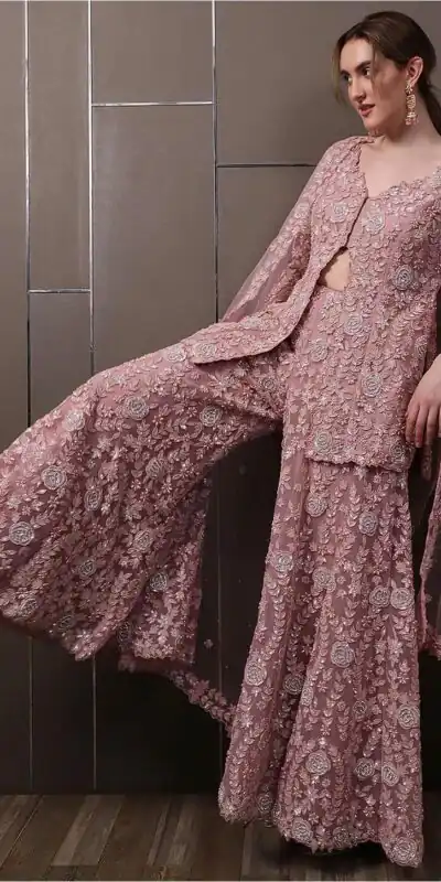 RTC 5945 Light Pink Color Faux Georgette Salwar Suit with Lace Work. Special Price ₹3099. Delivery 4-6 Working Days. Shop now. | Casual Suits, Jump Suits, Tops & Bottoms, Track Suits, Trendy Wear, Creative suits, Designer Suits, Palazzo Suits, Party Wear Suits, Patiala Suits, Salwar suit, Straight Suits