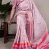 YNF 7055 Light Pink in Tasar Silk With Viscose Border Lace Work & Lace Border Saree. Exclusive Offer ₹1699. Delivery 4-6 Working Days. Shop now. | Creative Sarees, Embroidered Sarees, Bollywood Sarees, Designer Sarees, Ethnic Saree, Modern Digital sarees, Party Wear Sarees, Sarees