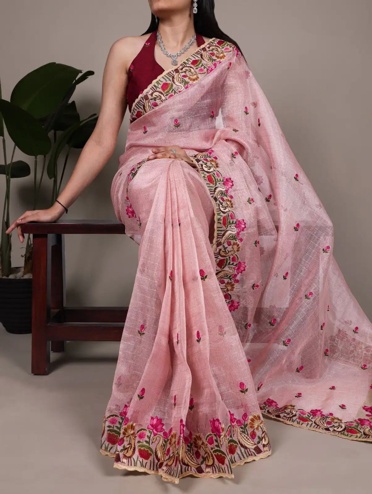 YNF 7400 Light Pink Zari Kota Tissue Saree Perfect for Wedding, Party, Mehendi, Housewarming, Haldi – . Special Price ₹3299. Delivery 4-6 Working Days. | Creative Sarees, Embroidered Sarees, Bollywood Sarees, Designer Sarees, Ethnic Saree, Modern Digital sarees, Party Wear Sarees, Sarees