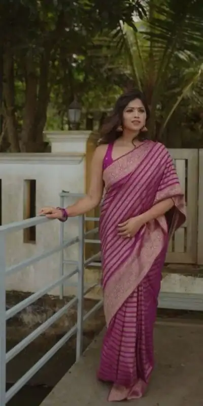 KPR 232 Light Purple Soft Lichi Silk Saree Perfect for Wedding, Party, Anniversary, Sangeet, Baby Shower Now at just ₹1399. Delivery 4-6 Working Days. Shop | Creative Sarees, Embroidered Sarees, Bollywood Sarees, Designer Sarees, Ethnic Saree, Modern Digital sarees, Party Wear Sarees, Sarees