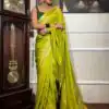 KPR 210 Lime Yellow Soft Lichi Silk Saree with Lace Work & Lace Border. Special Price ₹1399. Delivery 4-6 Working Days. Shop now. | Creative Sarees, Embroidered Sarees, Bollywood Sarees, Designer Sarees, Ethnic Saree, Modern Digital sarees, Party Wear Sarees, Sarees