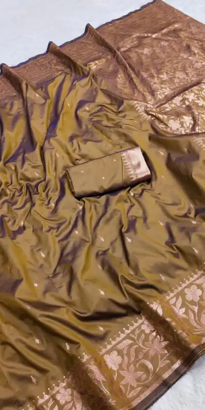 MB 197 Mahendi Color Banarasi Silk Saree with Zari Work & Lace Work. Exclusive Offer ₹1899. Delivery 4-6 Working Days. Shop now. | Creative Sarees, Embroidered Sarees, Bollywood Sarees, Designer Sarees, Ethnic Saree, Modern Digital sarees, Party Wear Sarees, Sarees