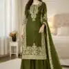 SSR 535 Mahendi in Organza Silk Embroidery Work Salwar Suit . Available at ₹2399 only. Delivery 4-6 Working Days. Shop now. | Casual Suits, Jump Suits, Tops & Bottoms, Track Suits, Trendy Wear, Creative suits, Designer Suits, Palazzo Suits, Party Wear Suits, Patiala Suits, Salwar suit, Straight Suits