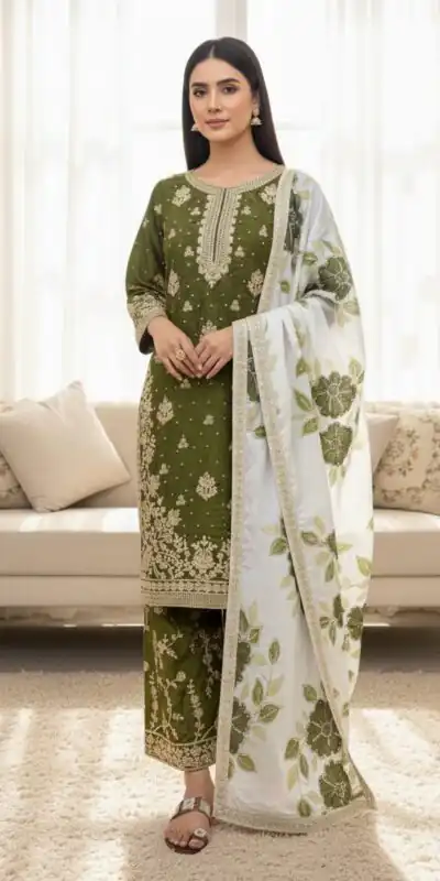 SRK 5315 Mahendi Organza SILK Salwar Suit Perfect for Wedding, Party, Lohri, Ethnic Day, Eid – . Affordable Price ₹2499. Delivery 4-6 Working Days. | Casual Suits, Jump Suits, Tops & Bottoms, Track Suits, Trendy Wear, Creative suits, Designer Suits, Palazzo Suits, Party Wear Suits, Patiala Suits, Salwar suit, Straight Suits