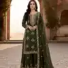AD 219 Mahendi in Pure Organza Silk Embroidery Work & Cut Work Salwar Suit . Exclusive Offer ₹2499. Delivery 4-6 Working Days. Shop now. | Casual Suits, Jump Suits, Tops & Bottoms, Track Suits, Trendy Wear, Creative suits, Designer Suits, Palazzo Suits, Party Wear Suits, Patiala Suits, Salwar suit, Straight Suits