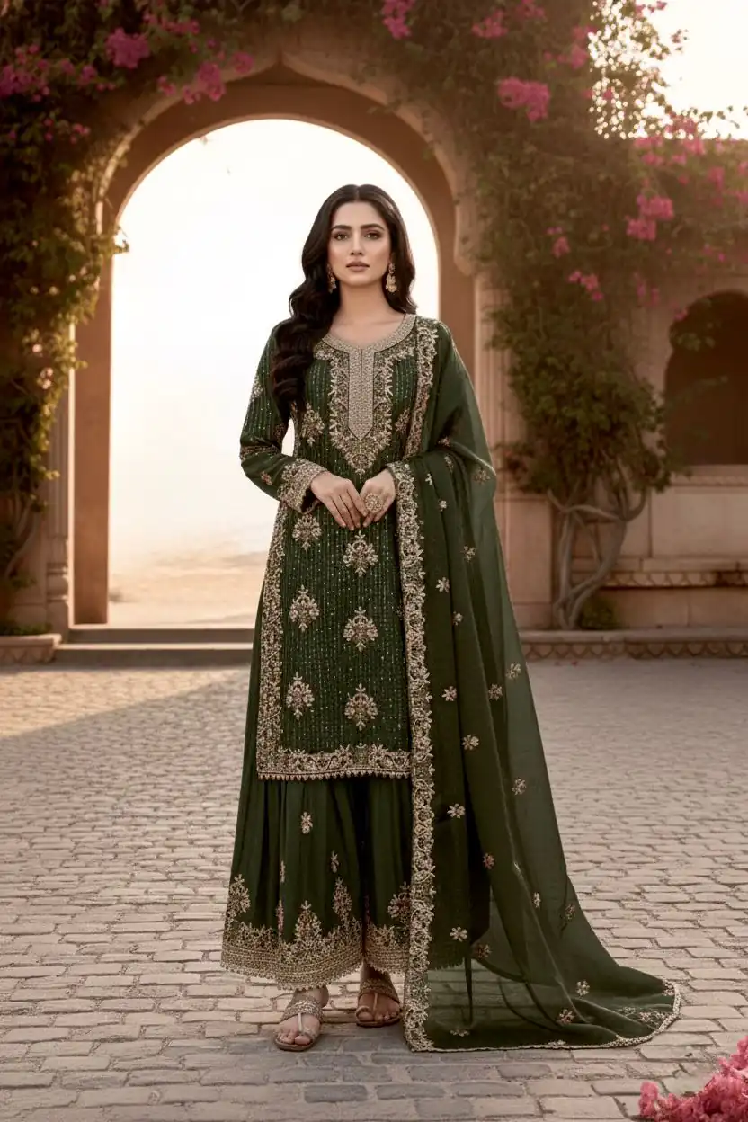 AD 219 Mahendi in Pure Organza Silk Embroidery Work & Cut Work Salwar Suit . Exclusive Offer ₹2499. Delivery 4-6 Working Days. Shop now. | Casual Suits, Jump Suits, Tops & Bottoms, Track Suits, Trendy Wear, Creative suits, Designer Suits, Palazzo Suits, Party Wear Suits, Patiala Suits, Salwar suit, Straight Suits
