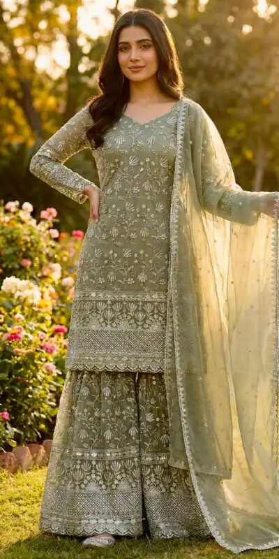 NSR 883 Mahendi Pure Organza Silk Salwar Suit Perfect for Wedding, Party, Baisakhi, Durga Puja, Temple Visit – . Best Price ₹2399. Delivery 4-6 Work | Casual Suits, Jump Suits, Tops & Bottoms, Track Suits, Trendy Wear, Creative suits, Designer Suits, Palazzo Suits, Party Wear Suits, Patiala Suits, Salwar suit, Straight Suits
