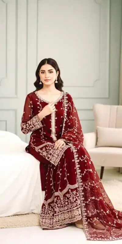 SSR 533 Maroon Color Fendy Silk Salwar Suit with Embroidery Work. Affordable Price ₹2149. Delivery 4-6 Working Days. Shop now. | Casual Suits, Jump Suits, Creative suits, Designer Suits, Palazzo Suits, Party Wear Suits, Patiala Suits, Salwar suit, Straight Suits