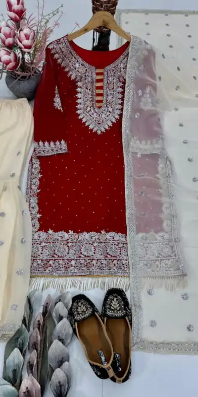 KF 1710 Maroon Color Georgette Salwar Suit with Lace Work. Introductory Price ₹2049. Delivery 4-6 Working Days. Shop now. | Casual Suits, Jump Suits, Tops & Bottoms, Track Suits, Trendy Wear, Creative suits, Designer Suits, Palazzo Suits, Party Wear Suits, Patiala Suits, Salwar suit, Straight Suits