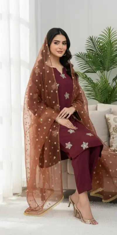 NSR 853 Maroon Natural Crep Silk Salwar Suit Perfect for Wedding, Party, Pongal, Baisakhi, Onam –. Grab it for ₹1749. Delivery 4-6 Working Days. | Casual Suits, Jump Suits, Tops & Bottoms, Track Suits, Trendy Wear, Creative suits, Designer Suits, Palazzo Suits, Party Wear Suits, Patiala Suits, Salwar suit, Straight Suits
