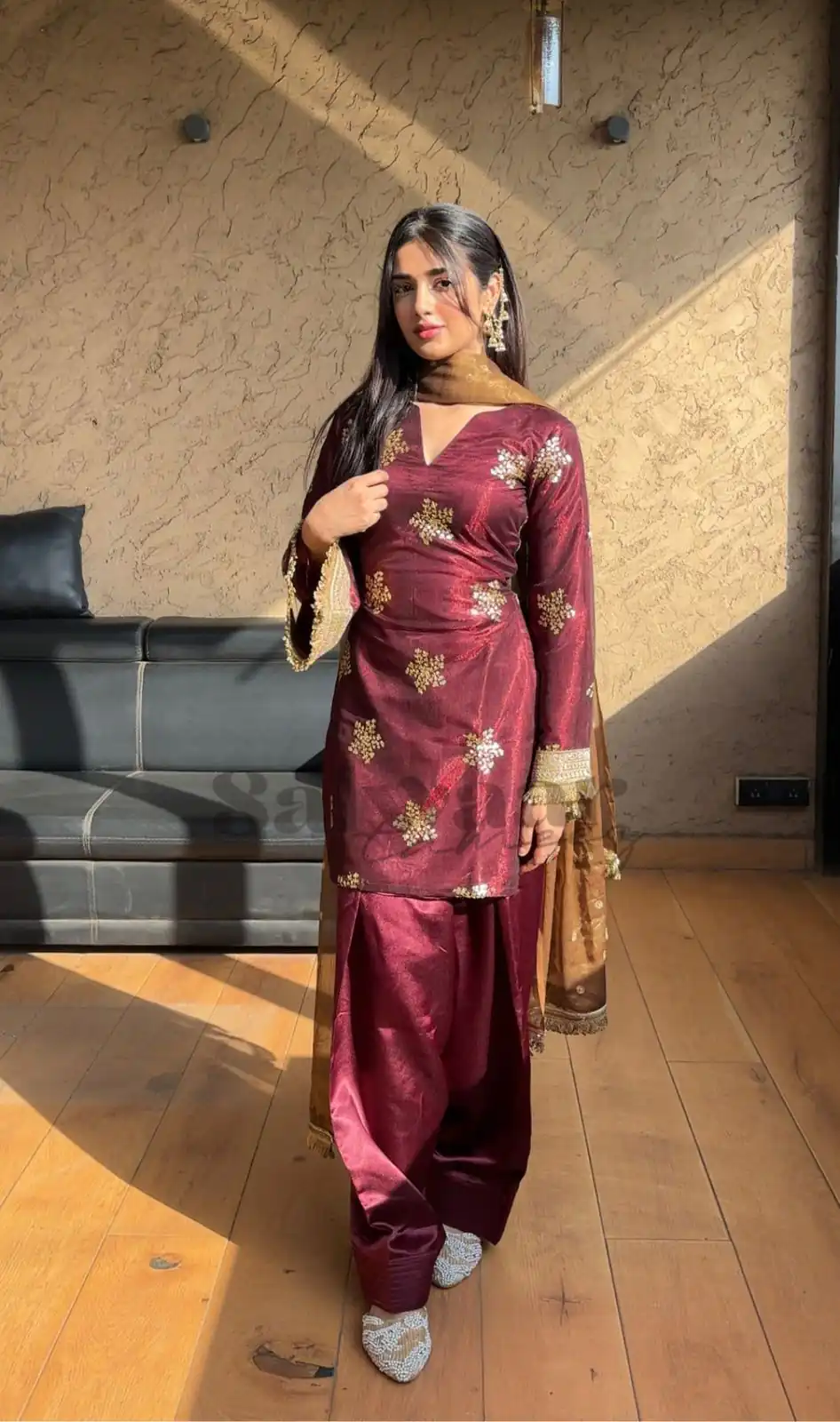 NSR 853 Maroon Natural Crep Silk Salwar Suit Perfect for Wedding, Party, Pongal, Baisakhi, Onam –. Grab it for ₹1749. Delivery 4-6 Working Days. | Casual Suits, Jump Suits, Tops & Bottoms, Track Suits, Trendy Wear, Creative suits, Designer Suits, Palazzo Suits, Party Wear Suits, Patiala Suits, Salwar suit, Straight Suits