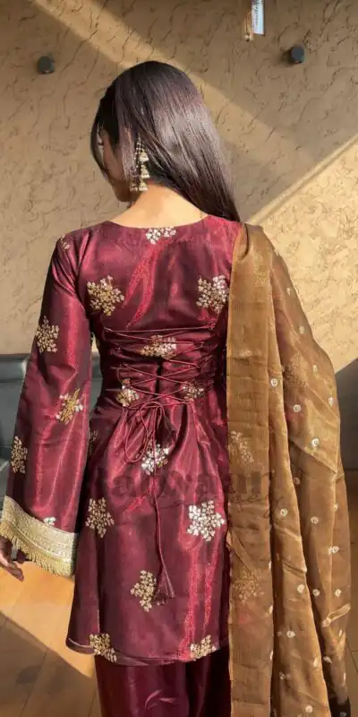 NSR 853 Maroon Natural Crep Silk Salwar Suit Perfect for Wedding, Party, Pongal, Baisakhi, Onam –. Grab it for ₹1749. Delivery 4-6 Working Days. | Casual Suits, Jump Suits, Tops & Bottoms, Track Suits, Trendy Wear, Creative suits, Designer Suits, Palazzo Suits, Party Wear Suits, Patiala Suits, Salwar suit, Straight Suits