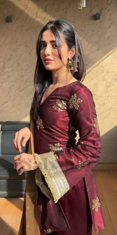 NSR 853 Maroon Natural Crep Silk Salwar Suit Perfect for Wedding, Party, Pongal, Baisakhi, Onam –. Grab it for ₹1749. Delivery 4-6 Working Days. | Casual Suits, Jump Suits, Tops & Bottoms, Track Suits, Trendy Wear, Creative suits, Designer Suits, Palazzo Suits, Party Wear Suits, Patiala Suits, Salwar suit, Straight Suits