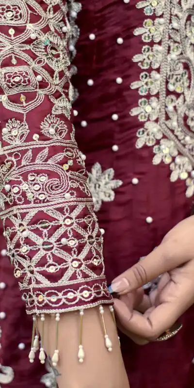 SR 1698 Maroon in Color Organza Silk Embroidery Work Salwar Suit . Festive Deal ₹2499. Delivery 4-6 Working Days. Shop now. | Casual Suits, Jump Suits, Tops & Bottoms, Track Suits, Trendy Wear, Creative suits, Designer Suits, Palazzo Suits, Party Wear Suits, Patiala Suits, Salwar suit, Straight Suits