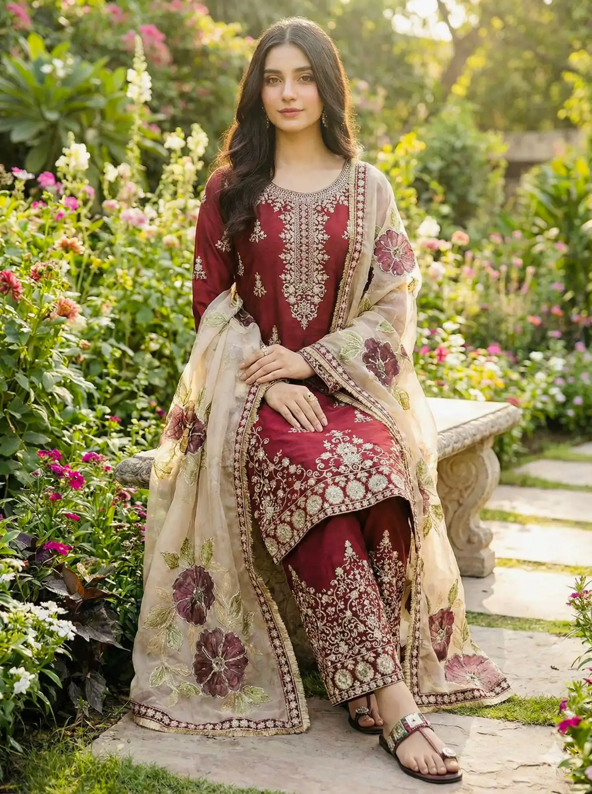 SRK 5318 Maroon in Organza Silk Lace Work & Embroidery Work Salwar Suit . Get it for ₹2399. Delivery 4-6 Working Days. Shop now. | Casual Suits, Jump Suits, Tops & Bottoms, Track Suits, Trendy Wear, Creative suits, Designer Suits, Palazzo Suits, Party Wear Suits, Patiala Suits, Salwar suit, Straight Suits