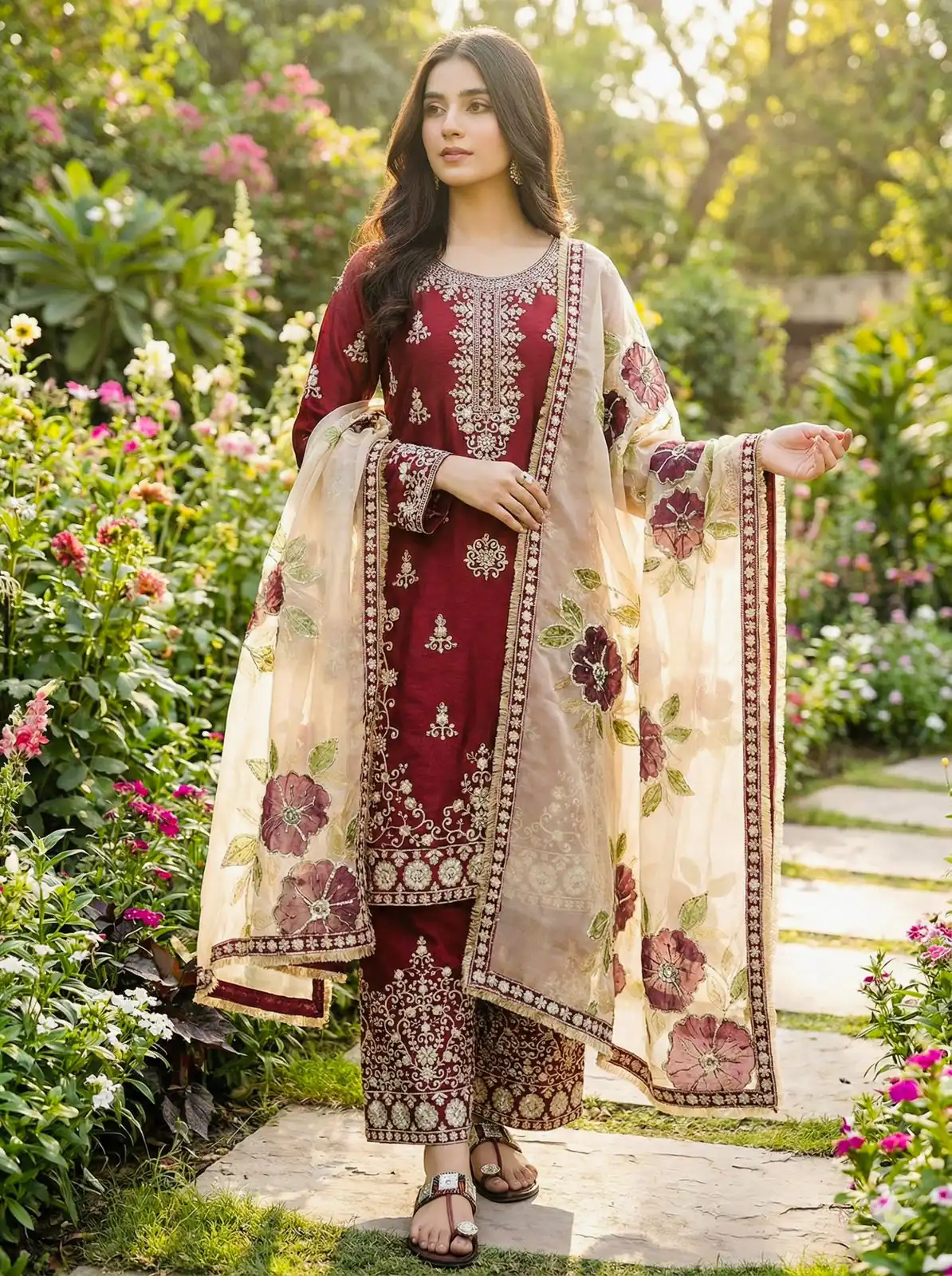 SRK 5318 Maroon in Organza Silk Lace Work & Embroidery Work Salwar Suit . Get it for ₹2399. Delivery 4-6 Working Days. Shop now. | Casual Suits, Jump Suits, Tops & Bottoms, Track Suits, Trendy Wear, Creative suits, Designer Suits, Palazzo Suits, Party Wear Suits, Patiala Suits, Salwar suit, Straight Suits