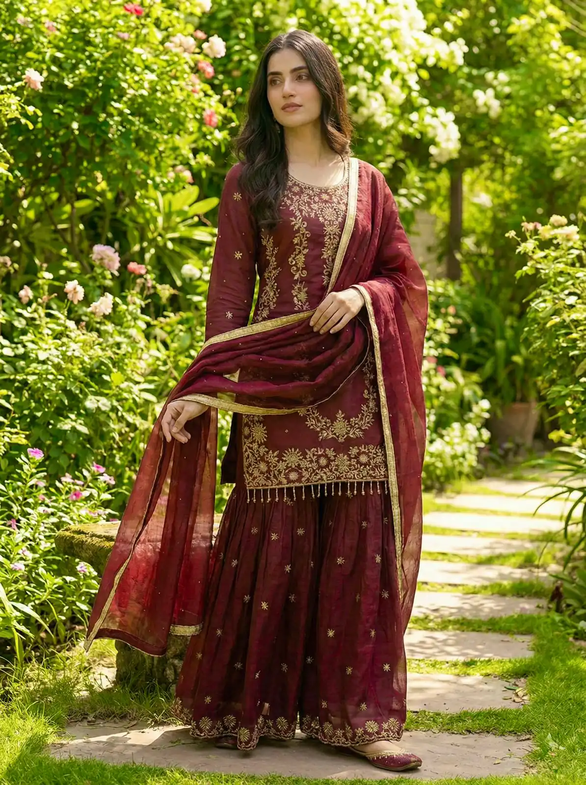 NSR 882 Maroon Organza Silk Salwar Suit Perfect for Wedding, Party, Durga Puja, Bridal Wear, Pooja – . Special Price ₹2099. Delivery 4-6 Working Days | Casual Suits, Jump Suits, Tops & Bottoms, Track Suits, Trendy Wear, Creative suits, Designer Suits, Palazzo Suits, Party Wear Suits, Patiala Suits, Salwar suit, Straight Suits