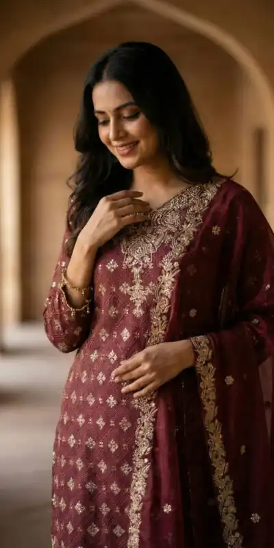 ZSR 3158 Maroon in Organza Silk Lace Work & Embroidery Work Salwar Suit . Get it for ₹2399. Delivery 4-6 Working Days. Shop now. | Casual Suits, Jump Suits, Tops & Bottoms, Track Suits, Trendy Wear, Creative suits, Designer Suits, Palazzo Suits, Party Wear Suits, Patiala Suits, Salwar suit, Straight Suits