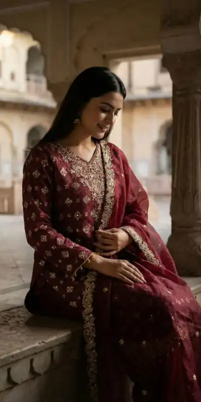 ZSR 3158 Maroon in Organza Silk Lace Work & Embroidery Work Salwar Suit . Get it for ₹2399. Delivery 4-6 Working Days. Shop now. | Casual Suits, Jump Suits, Tops & Bottoms, Track Suits, Trendy Wear, Creative suits, Designer Suits, Palazzo Suits, Party Wear Suits, Patiala Suits, Salwar suit, Straight Suits