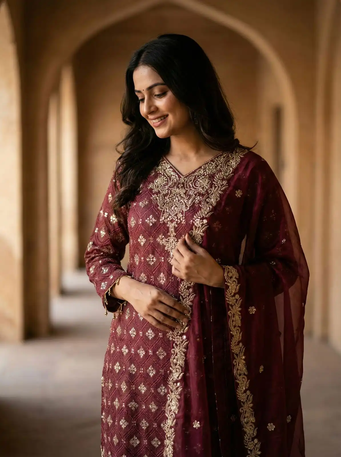 ZSR 3158 Maroon in Organza Silk Lace Work & Embroidery Work Salwar Suit . Get it for ₹2399. Delivery 4-6 Working Days. Shop now. | Casual Suits, Jump Suits, Tops & Bottoms, Track Suits, Trendy Wear, Creative suits, Designer Suits, Palazzo Suits, Party Wear Suits, Patiala Suits, Salwar suit, Straight Suits