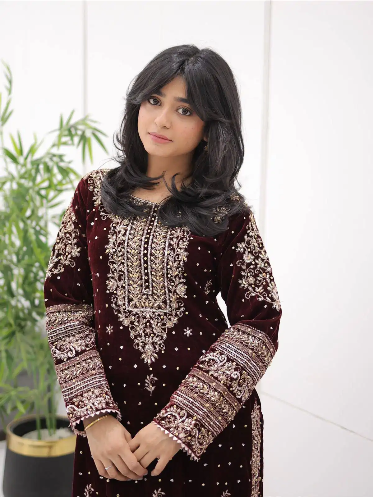 BE 422 Maroon with Embroidery Work Velvet Salwar Suit . Wedding, Party, Festive, Events, Grab it for ₹2099. Delivery 4-6 Working Days. Shop now. | Casual Suits, Jump Suits, Tops & Bottoms, Track Suits, Trendy Wear, Creative suits, Designer Suits, Palazzo Suits, Party Wear Suits, Patiala Suits, Salwar suit, Straight Suits