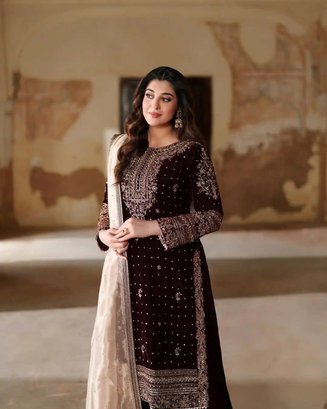 BE 422 Maroon with Embroidery Work Velvet Salwar Suit . Wedding, Party, Festive, Events, Grab it for ₹2099. Delivery 4-6 Working Days. Shop now. | Casual Suits, Jump Suits, Tops & Bottoms, Track Suits, Trendy Wear, Creative suits, Designer Suits, Palazzo Suits, Party Wear Suits, Patiala Suits, Salwar suit, Straight Suits