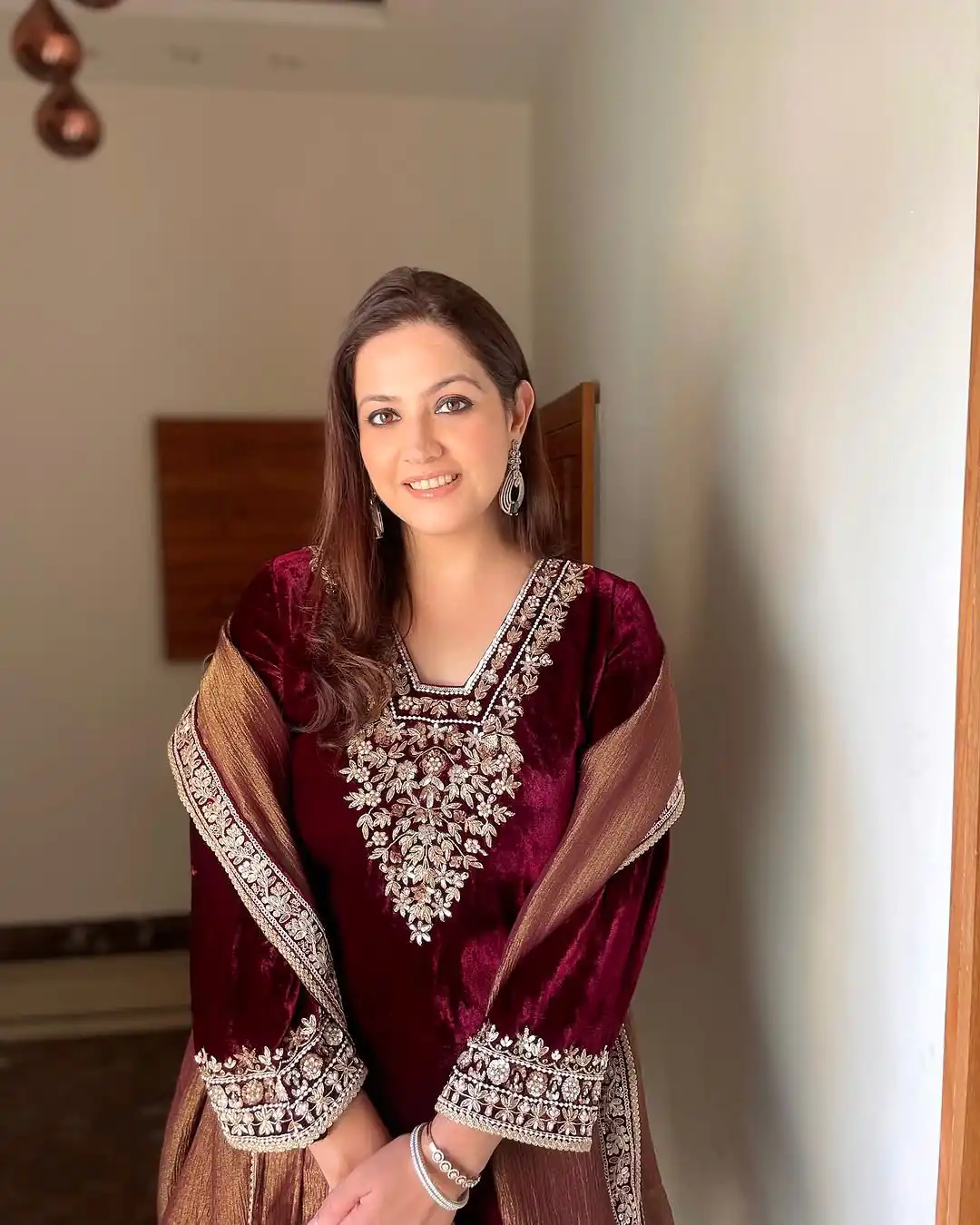 AD 185 Maroon Viscose Velvet Salwar Suit with Embroidery Work & Lace Work. Grab it for ₹2099. Delivery 4-6 Working Days. Shop now. | Casual Suits, Jump Suits, Tops & Bottoms, Track Suits, Trendy Wear, Creative suits, Designer Suits, Palazzo Suits, Party Wear Suits, Patiala Suits, Salwar suit, Straight Suits