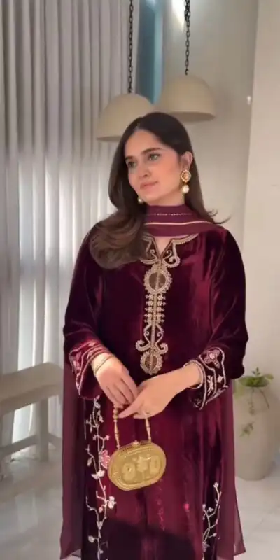 SSR 530 Maroon in Viscose Velvet Lace Work & Embroidery Work Salwar Suit . Special Price ₹1949. Delivery 4-6 Working Days. Shop now. | Bollywood Lehenga, Creative Lehenga, Designer Lehenga, Embroidered Lehenga, Lehenga, Party Wear Lehenga