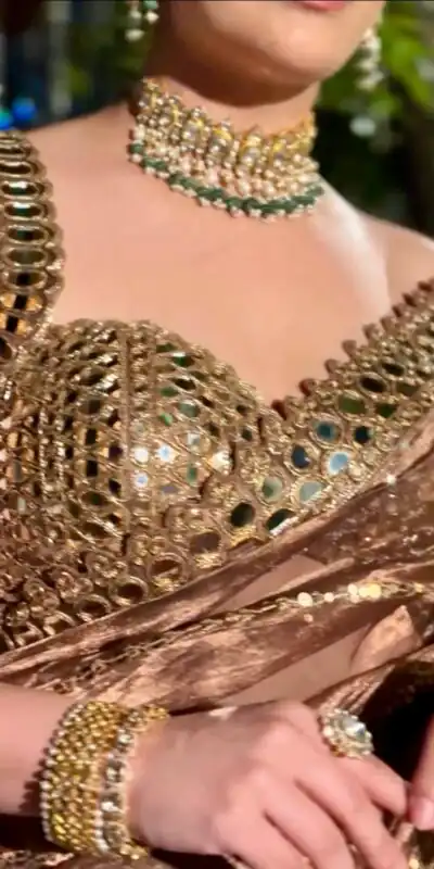 BT 413 Mustered Organza Silk Saree with Mirror Work & Embroidery Work. Introductory Price ₹1999. Delivery 4-6 Working Days. Shop now. | Creative Sarees, Embroidered Sarees, Bollywood Sarees, Designer Sarees, Ethnic Saree, Modern Digital sarees, Party Wear Sarees, Sarees