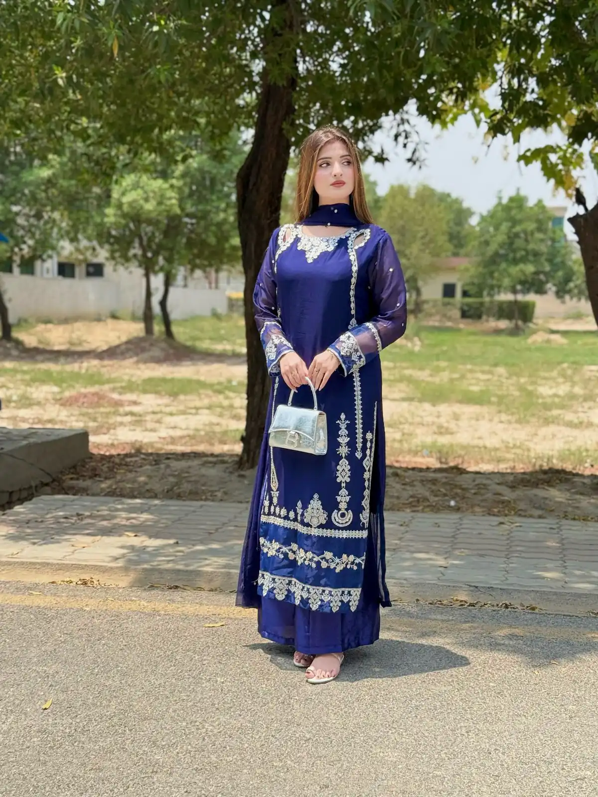 ZF 429 Navy Blue Faux Georgette Salwar Suit Perfect for Wedding, Party, Holi, Engagement, Eid – . Available at ₹1999 only. Delivery 4-6 Working Da | Casual Suits, Jump Suits, Tops & Bottoms, Track Suits, Trendy Wear, Creative suits, Designer Suits, Palazzo Suits, Party Wear Suits, Patiala Suits, Salwar suit, Straight Suits