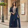 FC Sayuuri 5595 Navy Blue Georgette Salwar Suit with Embroidery Work & Lace Work. Special Price ₹3149. Delivery 4-6 Working Days. Shop now. | Casual Suits, Jump Suits, Tops & Bottoms, Track Suits, Trendy Wear, Creative suits, Designer Suits, Palazzo Suits, Party Wear Suits, Patiala Suits, Salwar suit, Straight Suits