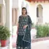 KA 1210 Navy Blue in Georgette. Embroidery Work & Sequins Work Salwar Suit Grab it for ₹2599. Delivery 4-6 Working Days. Shop now. | Casual Suits, Jump Suits, Tops & Bottoms, Track Suits, Trendy Wear, Creative suits, Designer Suits, Palazzo Suits, Party Wear Suits, Patiala Suits, Salwar suit, Straight Suits