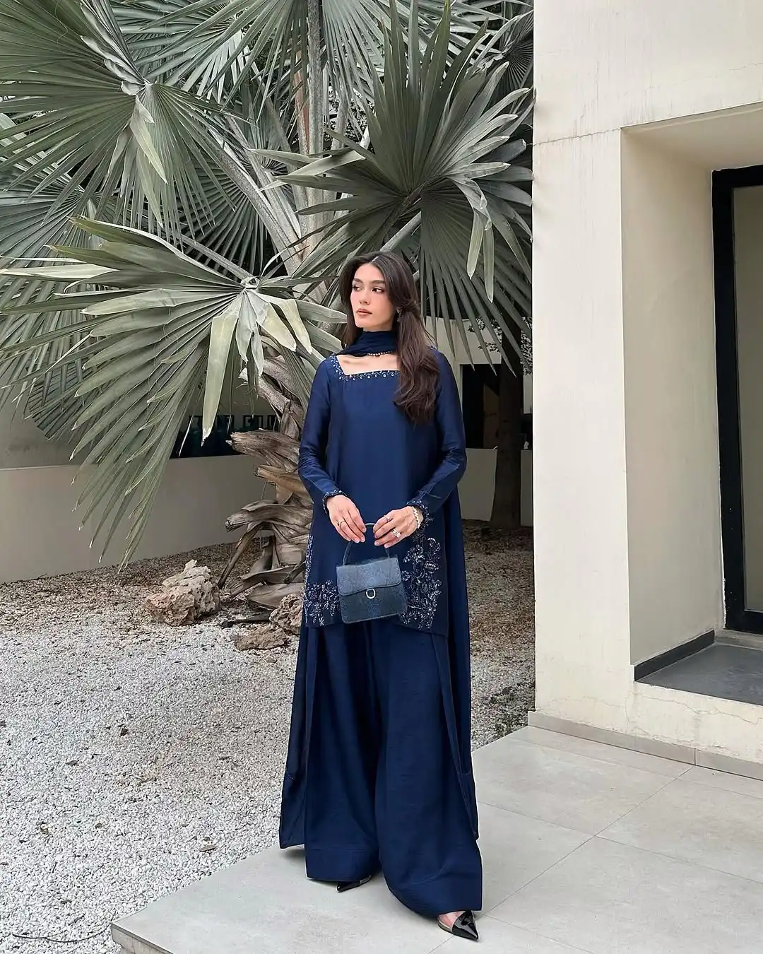 ZF 420 Navy Blue in Natural Crep Silk Embroidery Work Salwar Suit . Exclusive Offer ₹1899. Delivery 4-6 Working Days. Shop now. | Casual Suits, Jump Suits, Tops & Bottoms, Track Suits, Trendy Wear, Creative suits, Designer Suits, Palazzo Suits, Party Wear Suits, Patiala Suits, Salwar suit, Straight Suits