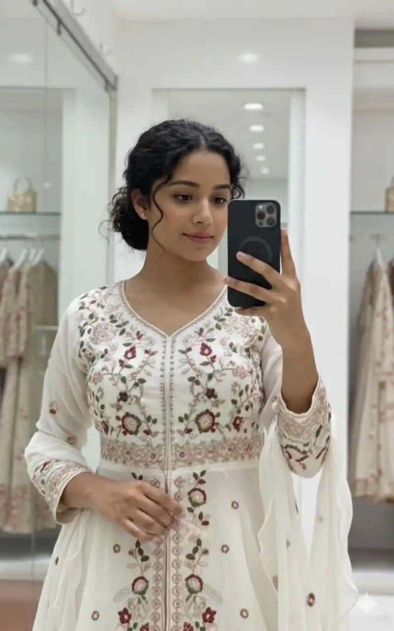 LG 2051 Off White in Rangoli Silk Embroidery Work Salwar Suit . Introductory Price ₹2549. Delivery 4-6 Working Days. Shop now. | Casual Suits, Jump Suits, Tops & Bottoms, Track Suits, Trendy Wear, Creative suits, Designer Suits, Palazzo Suits, Party Wear Suits, Patiala Suits, Salwar suit, Straight Suits