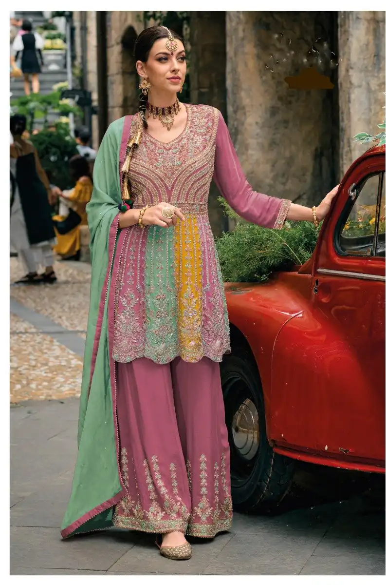 DS Ebaa 1608 Onion Chinon Salwar Suit Perfect for Wedding, Party, Diwali, Eid, Cultural Events – . Exclusive Offer ₹2999. Delivery 4-6 Working Days. | Casual Suits, Jump Suits, Tops & Bottoms, Track Suits, Trendy Wear, Creative suits, Designer Suits, Palazzo Suits, Party Wear Suits, Patiala Suits, Salwar suit, Straight Suits