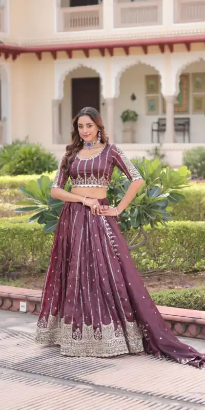 KA 5056 Onion Gold Crush Lehenga Choli with Embroidery Work & Zari Work. Best Price ₹2599. Delivery 4-6 Working Days. Shop now. | Bollywood Lehenga, Creative Lehenga, Designer Lehenga, Embroidered Lehenga, Lehenga, Party Wear Lehenga