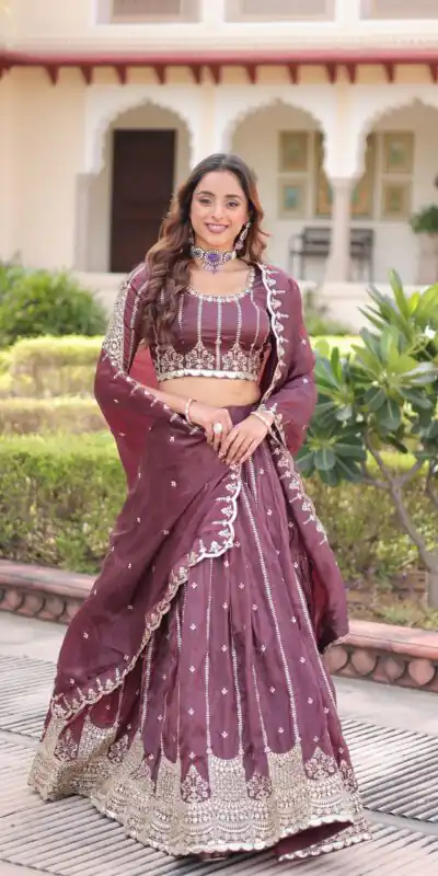 KA 5056 Onion Gold Crush Lehenga Choli with Embroidery Work & Zari Work. Best Price ₹2599. Delivery 4-6 Working Days. Shop now. | Bollywood Lehenga, Creative Lehenga, Designer Lehenga, Embroidered Lehenga, Lehenga, Party Wear Lehenga