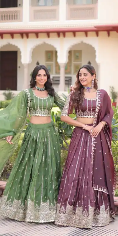 KA 5056 Onion Gold Crush Lehenga Choli with Embroidery Work & Zari Work. Best Price ₹2599. Delivery 4-6 Working Days. Shop now. | Bollywood Lehenga, Creative Lehenga, Designer Lehenga, Embroidered Lehenga, Lehenga, Party Wear Lehenga