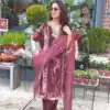 Onion Viscose Velvet Embroidery Work Salwar Suit